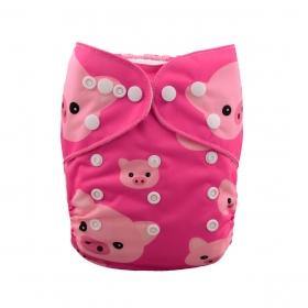 Alva Baby Pink Piggies Pocket Nappy|Summer Sweets Baby