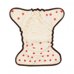 Bamboo Fitted Nappy - Brown|Summer Sweets Baby