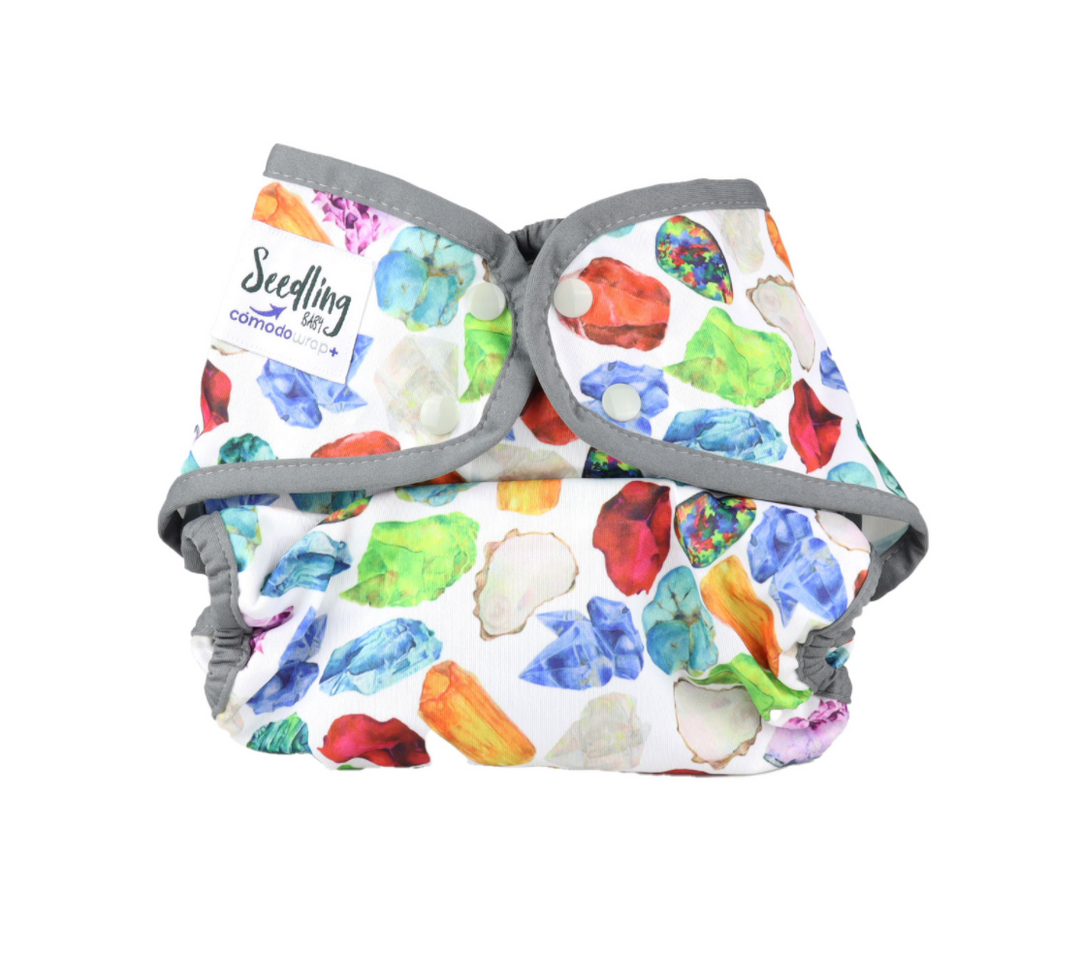 Seedling Baby Cómodo Wrap Plus+ - Birthstone Grey|Summer Sweets Baby