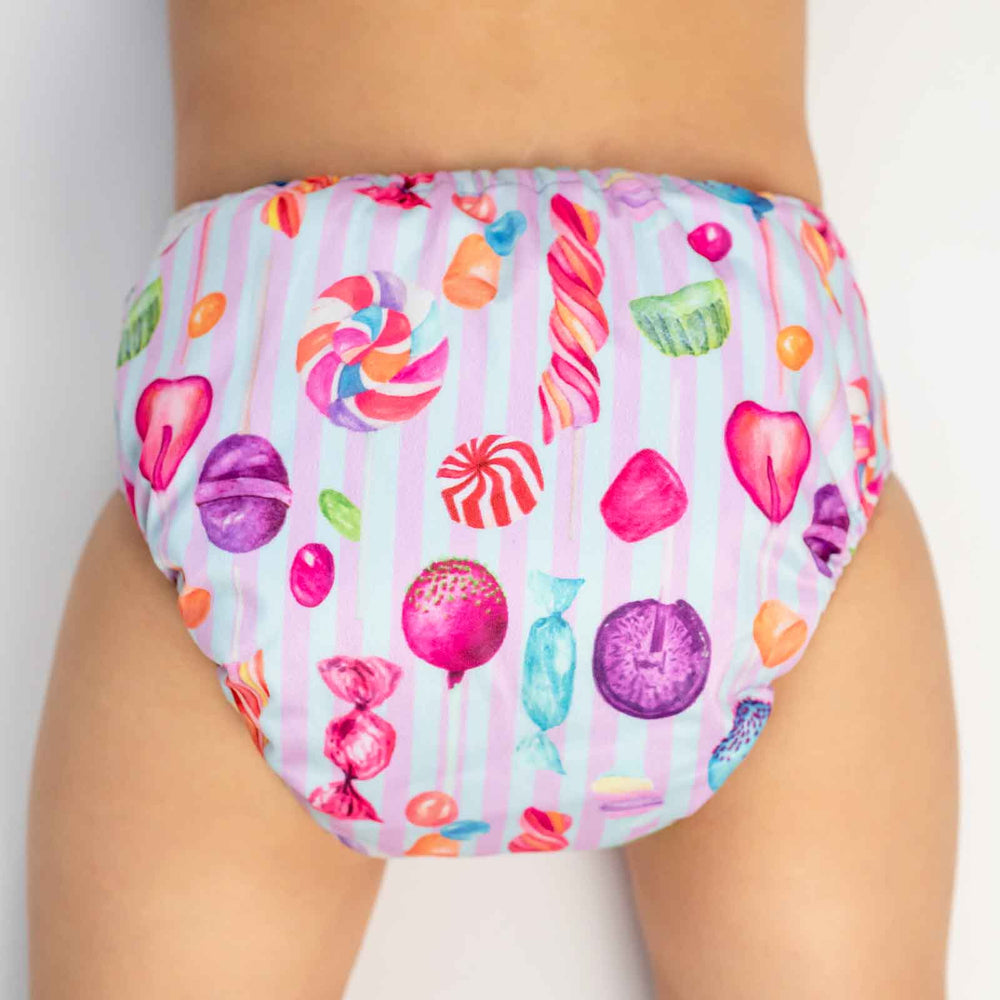 Designer Bums All-in-Two (Ai2) Cloth Nappy - Candyland|Summer Sweets Baby