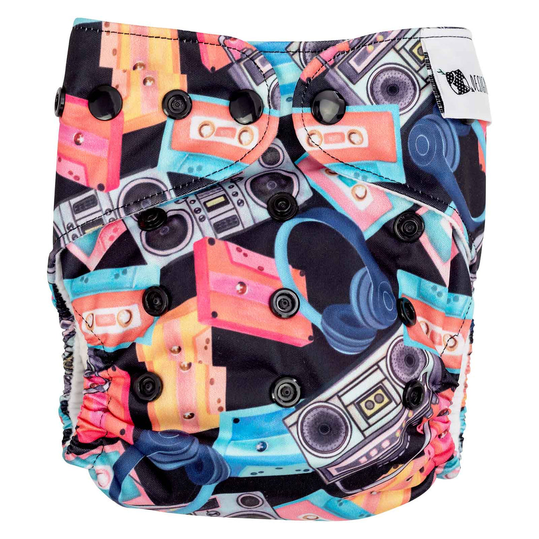 Designer Bums All-in-Two (Ai2) Cloth Nappy - Cassette Crew|Summer Sweets Baby