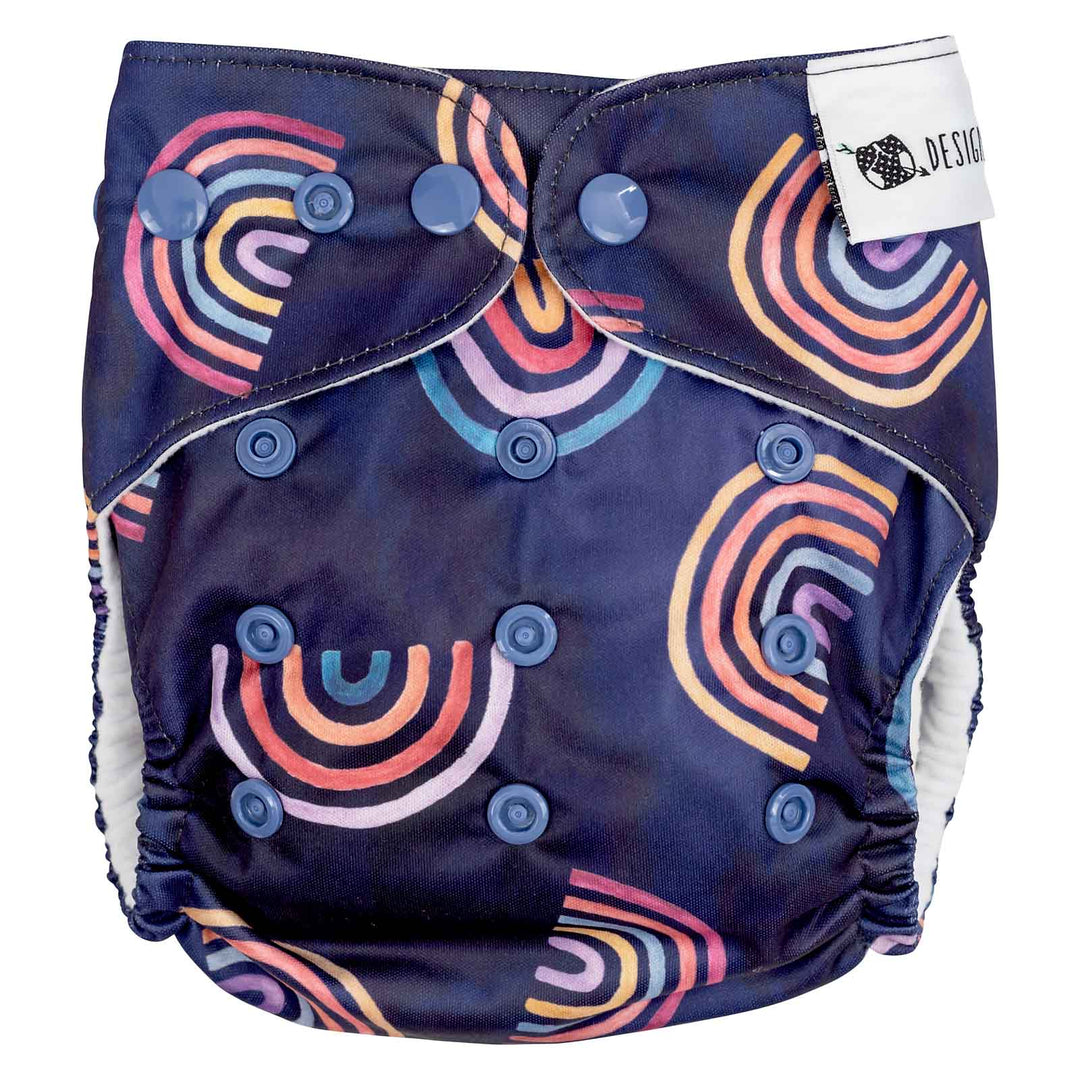 Designer Bums All-in-Two (Ai2) Cloth Nappy - Dark Prism|Summer Sweets Baby