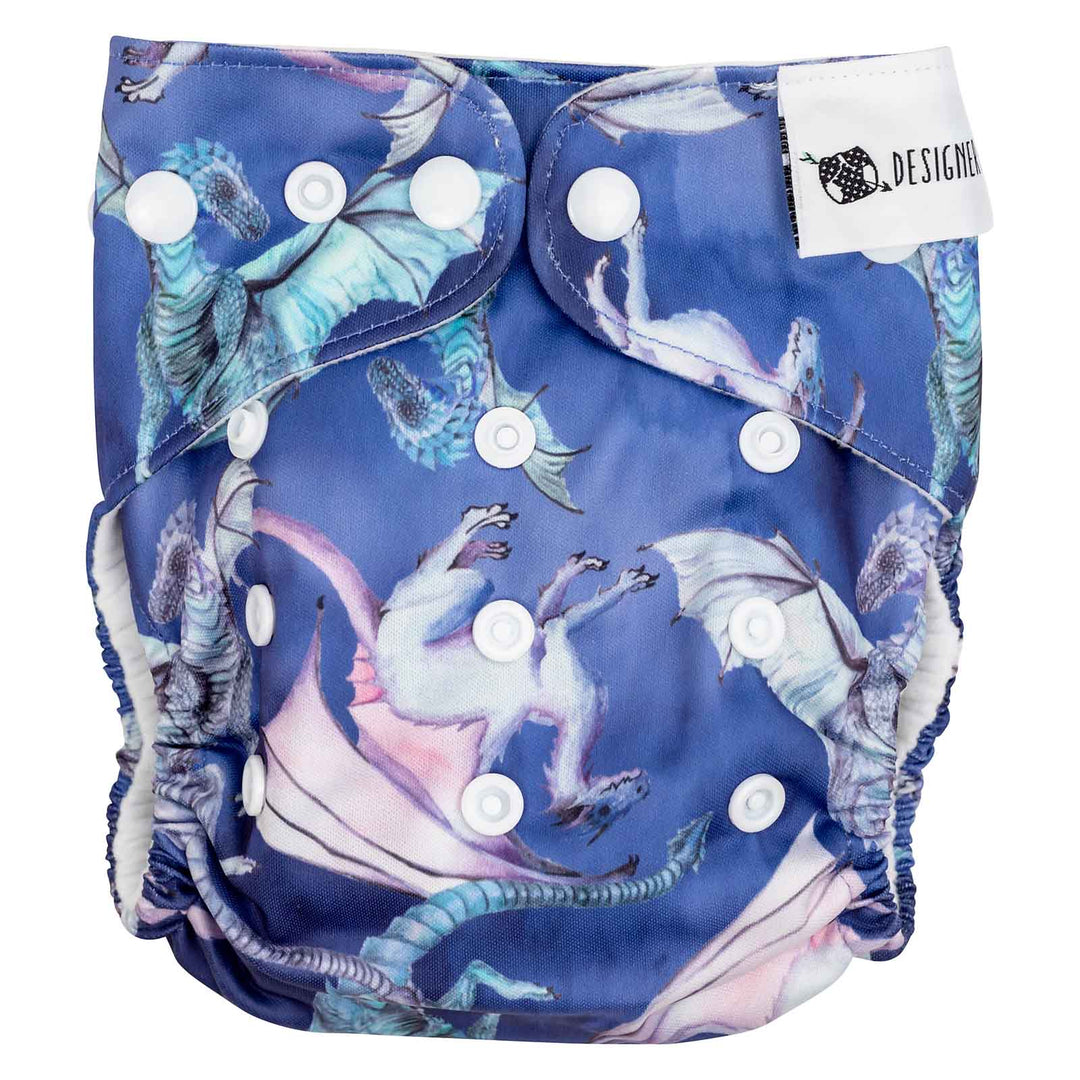 Designer Bums All-in-Two (Ai2) Cloth Nappy - Dracarys|Summer Sweets Baby