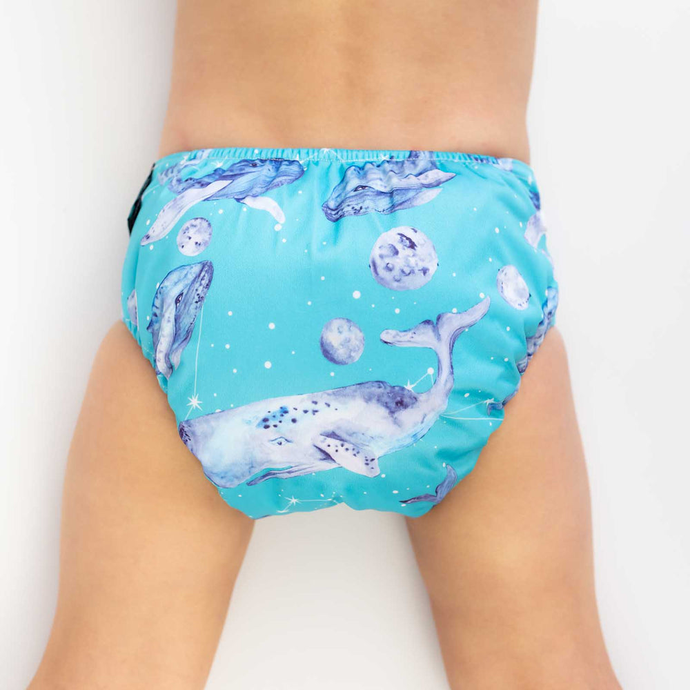 Designer Bums All-in-Two (Ai2) Cloth Nappy - Ethereal Whales|Summer Sweets Baby