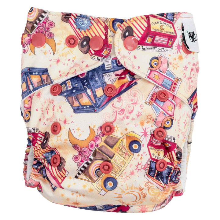 Designer Bums All-in-Two (Ai2) Cloth Nappy - Food Truck Fantasy|Summer Sweets Baby