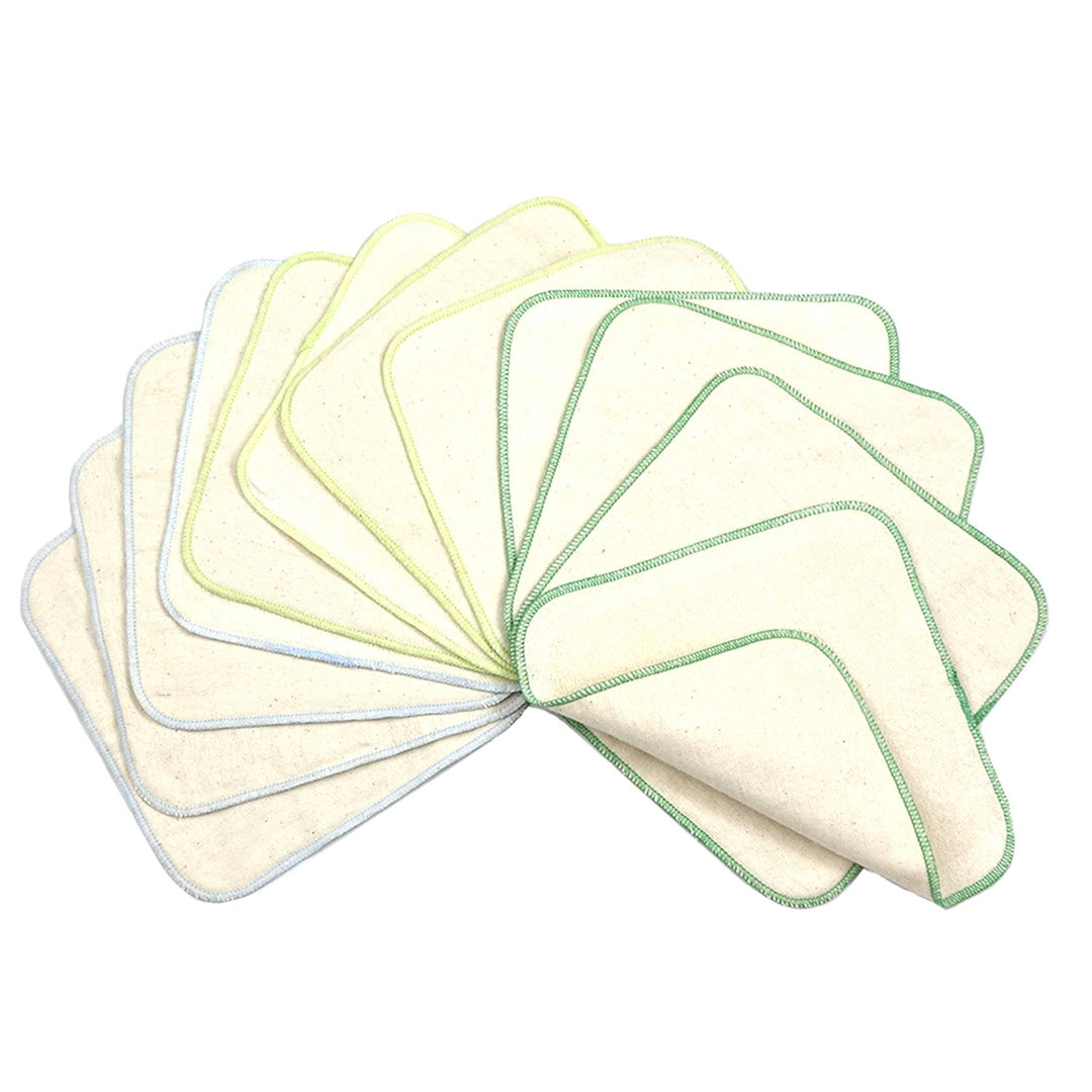 Avo & Cado Flannel Cotton & Terry Wipes (12 Pack)