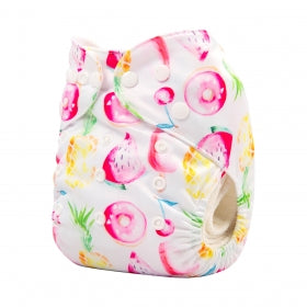 Alva Baby Watercolour Fruits Pocket Nappy|Summer Sweets Baby