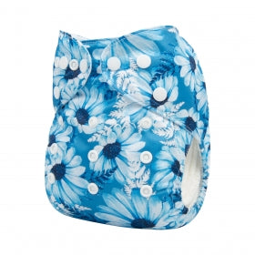 Alva Baby Arctic Blue Floral Pocket Nappy|Summer Sweets Baby