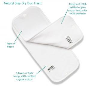 Thirsties Stay Dry Natural Duo Inserts (2 Pack)|Summer Sweets Baby