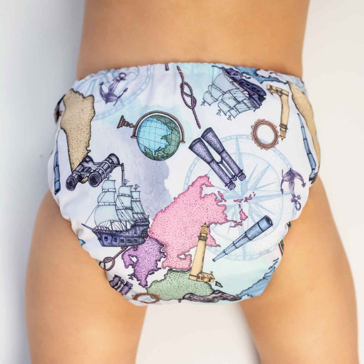 Designer Bums All-in-Two (Ai2) Cloth Nappy - Wanderlust|Summer Sweets Baby