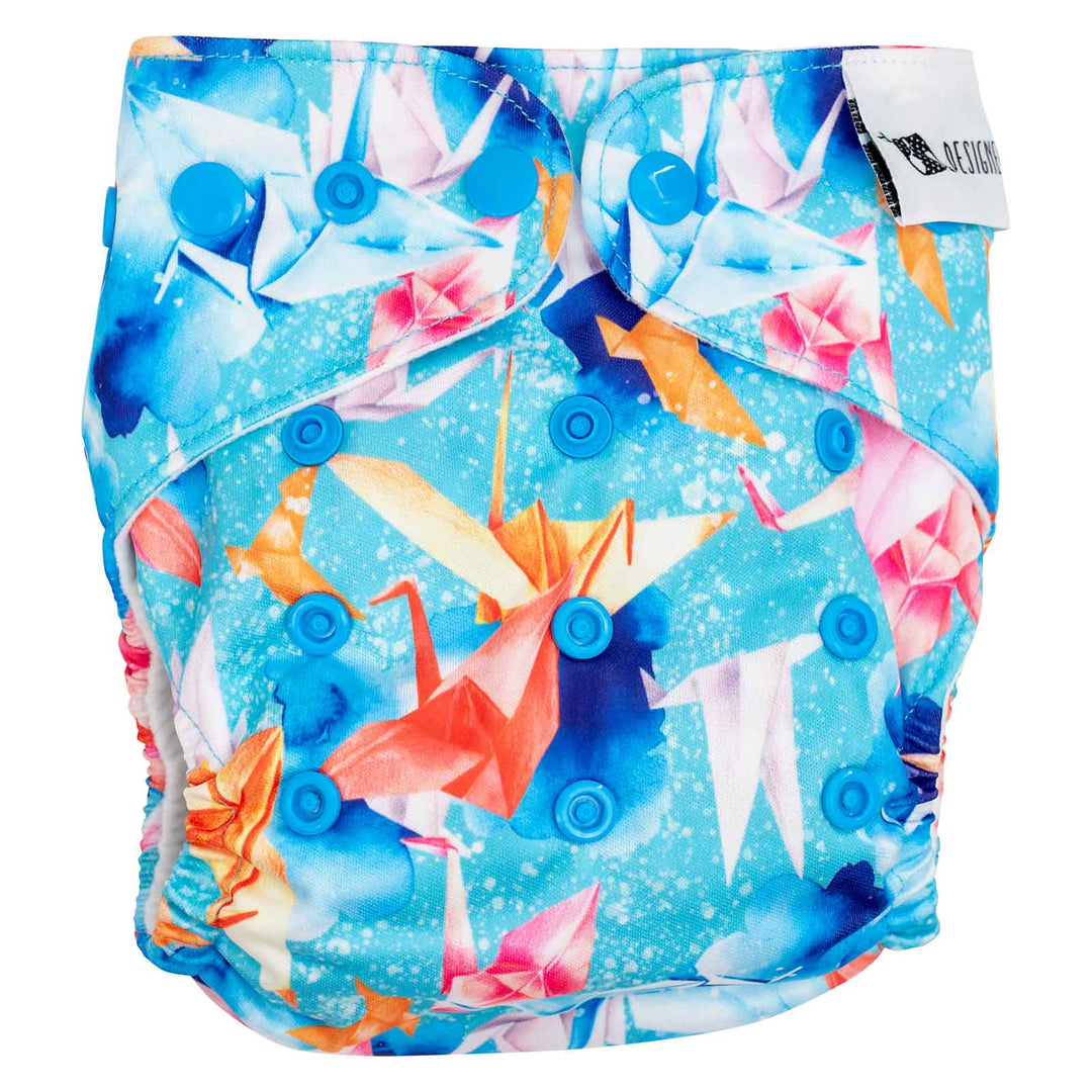 Designer Bums All-in-Two (Ai2) Cloth Nappy - Wishing Crane|Summer Sweets Baby
