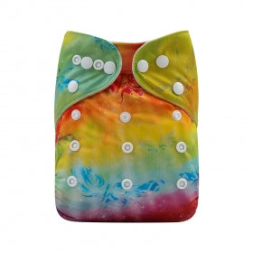 Alva Baby Rainbow Tie Dye Pocket Nappy|Summer Sweets Baby