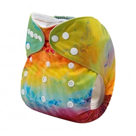 Alva Baby Rainbow Tie Dye Pocket Nappy|Summer Sweets Baby