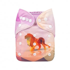 Alva Baby Geometric Lion Pocket Nappy|Summer Sweets Baby